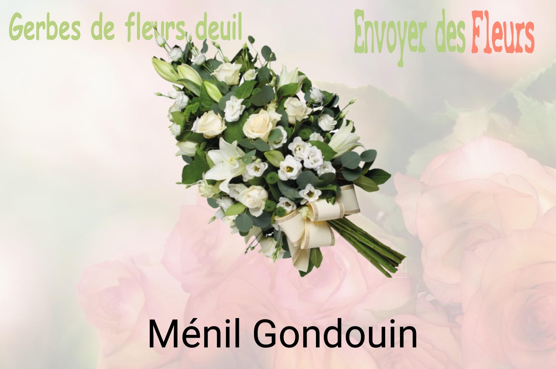 Gerbe de fleurs de deuil livrée à Ménil-Gondouin
